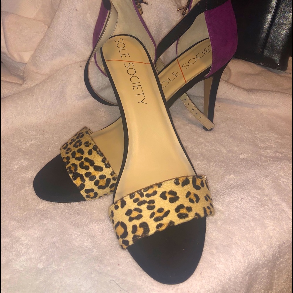New animal print heels